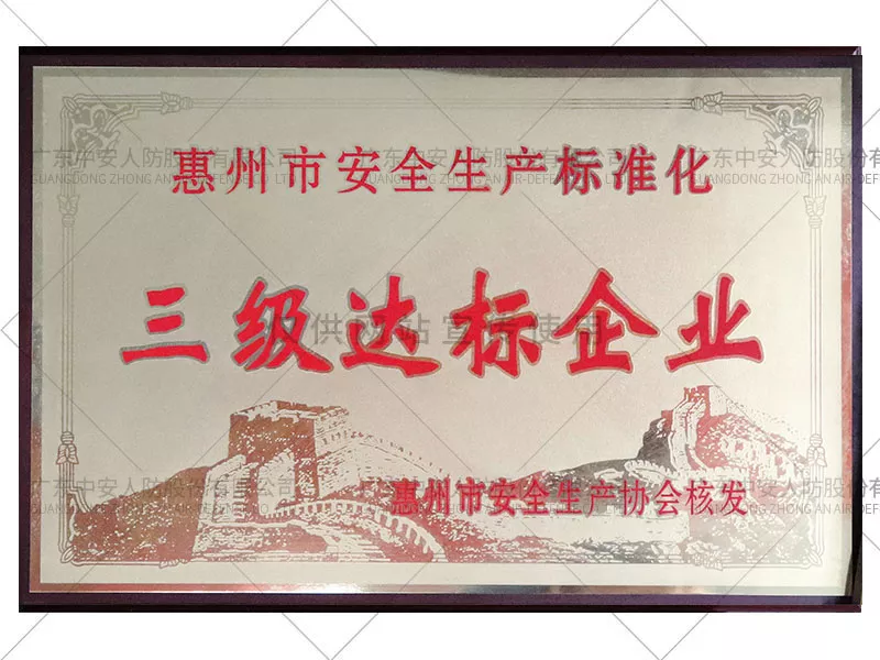 三级达标企业